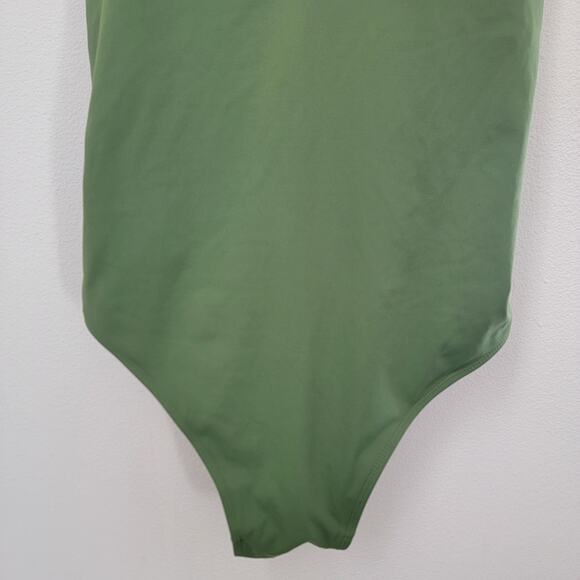 TA3 Swim Hi Cut Plungey Green Size 3X RL 2.0 Regular‎ Length Cinching Hour Glass - Picture 4 of 11
